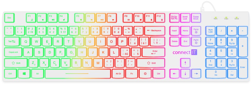 Connect IT CKB-5053-CS RNBW klávesnice barevné podsvícení